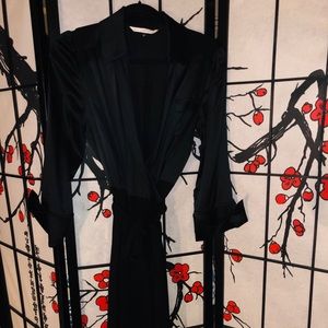 Diane von Furstenberg Silk and Wool Wrap Dress